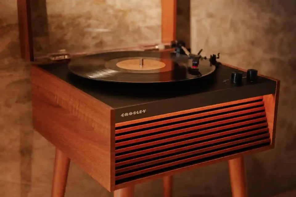 Dean Natural – Giradischi con LED, Bluetooth e gambe rimovibili | Crosley
