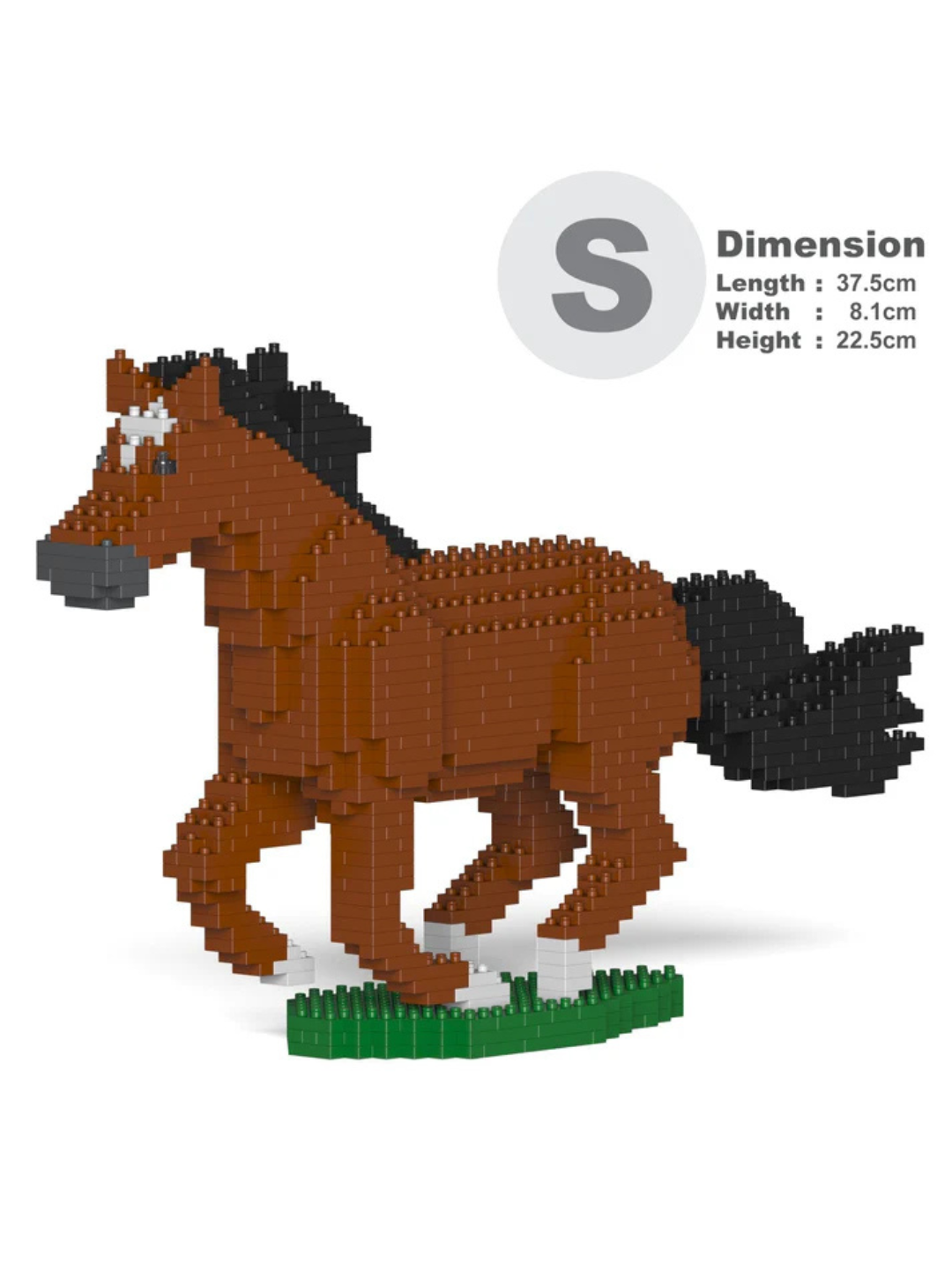 Horse 01-M01  Building Block Model – Realistic Construction Set | Jekca