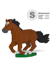 Horse 01-M01  Building Block Model – Realistic Construction Set | Jekca