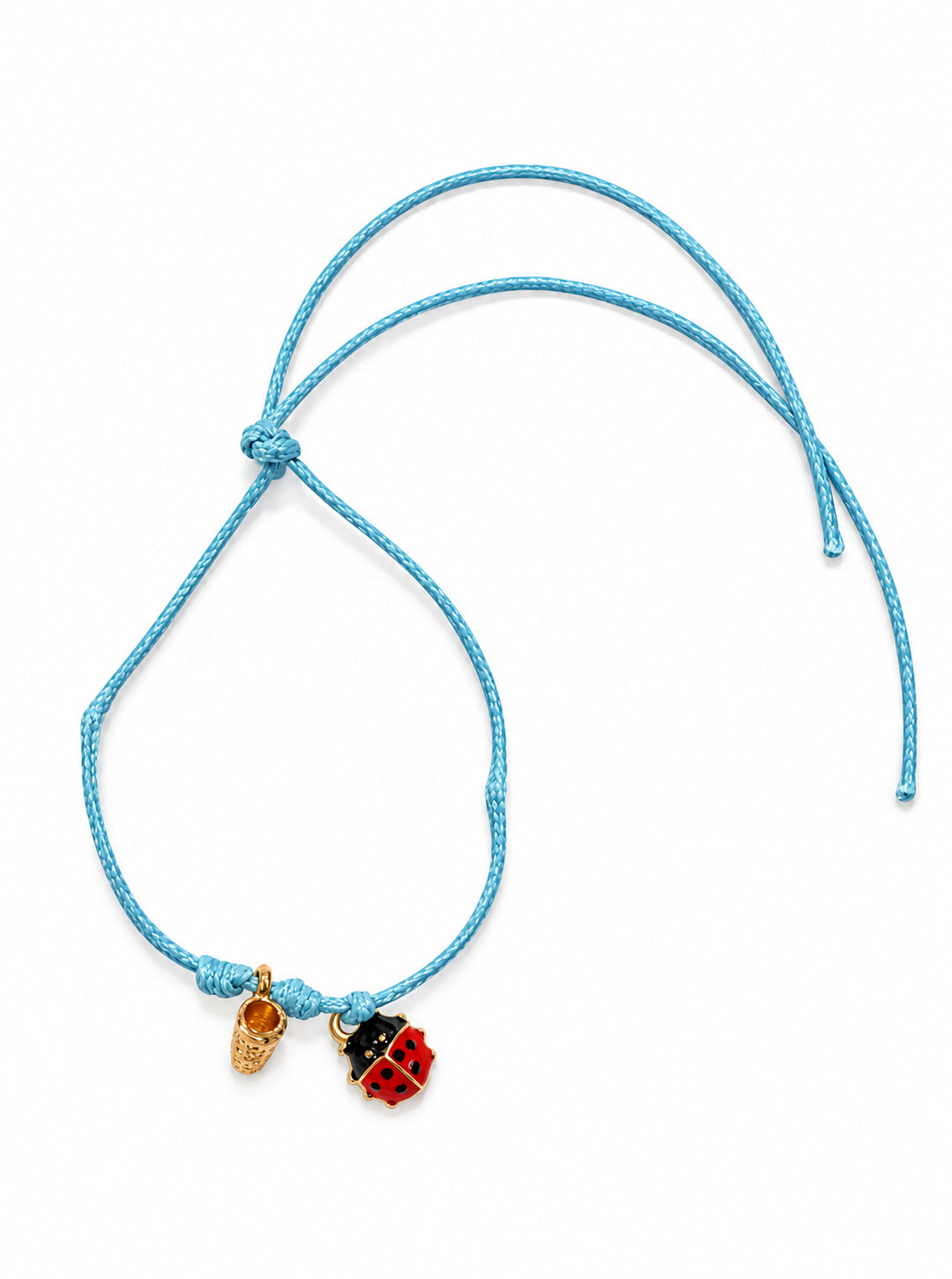Bracciale Filo Magico Coccinella Portafortuna – Braccialetto con Charm, Idea Regalo Disponibile in 10 Colori | Keep Out