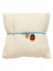 Bracciale Filo Magico Coccinella Portafortuna – Braccialetto con Charm, Idea Regalo Disponibile in 10 Colori | Keep Out