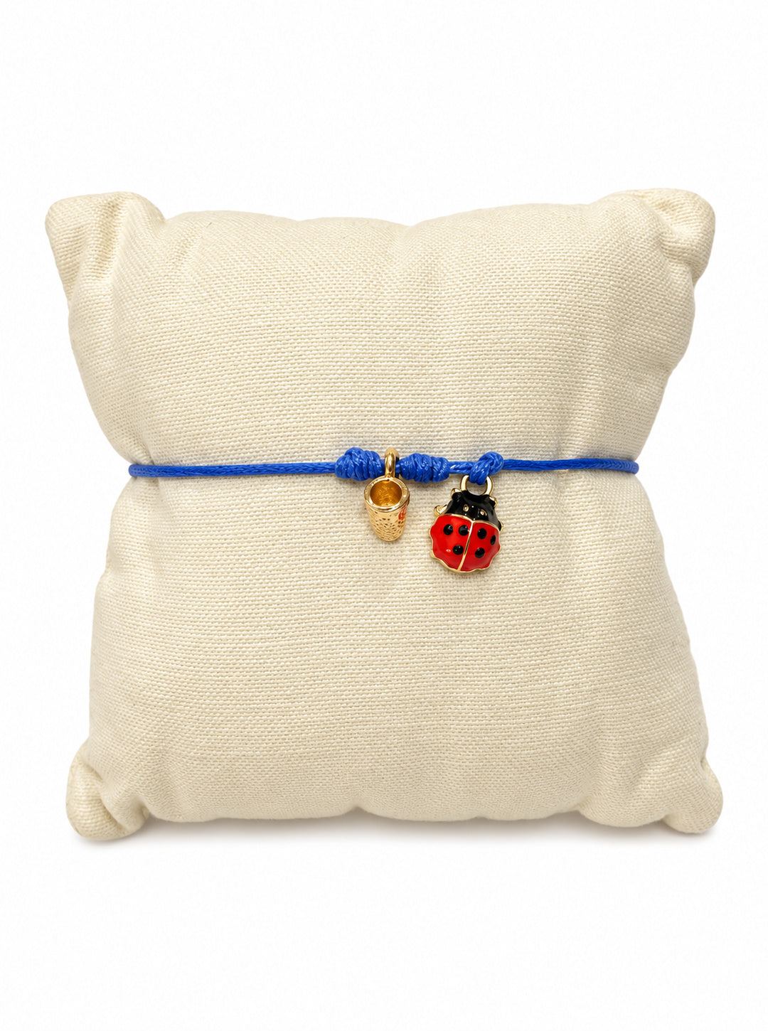 Bracciale Filo Magico Coccinella Portafortuna – Braccialetto con Charm, Idea Regalo Disponibile in 10 Colori | Keep Out