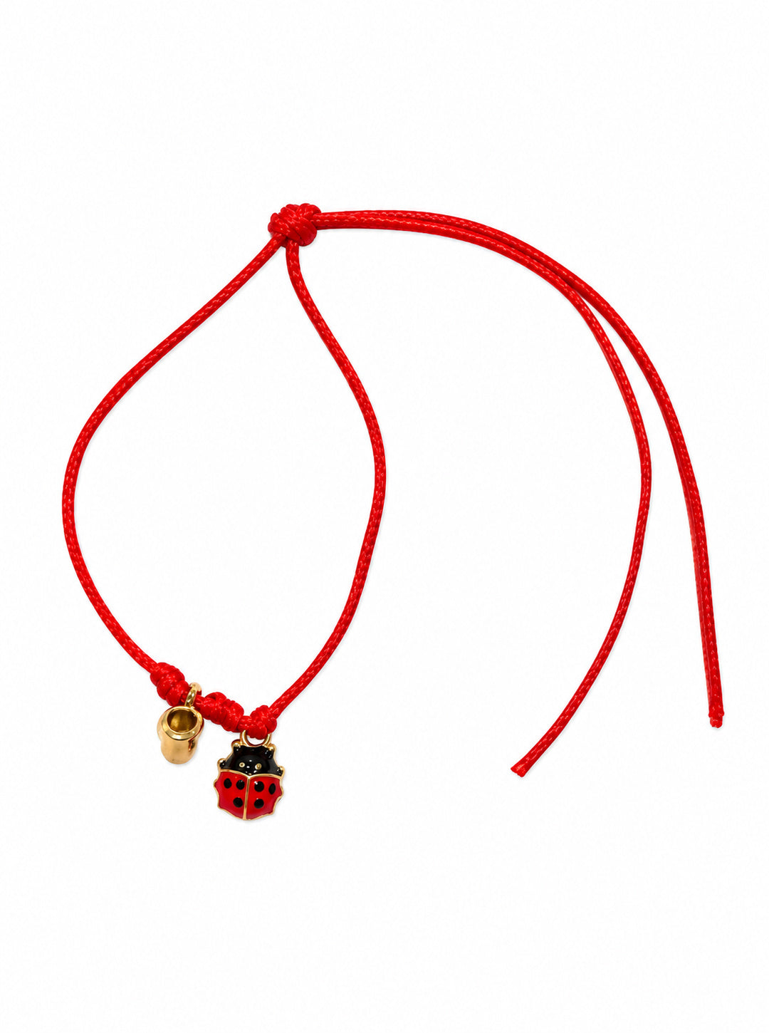 Bracciale Filo Magico Coccinella Portafortuna – Braccialetto con Charm, Idea Regalo Disponibile in 10 Colori | Keep Out