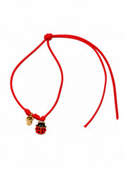 Bracciale Filo Magico Coccinella Portafortuna – Braccialetto con Charm, Idea Regalo Disponibile in 10 Colori | Keep Out