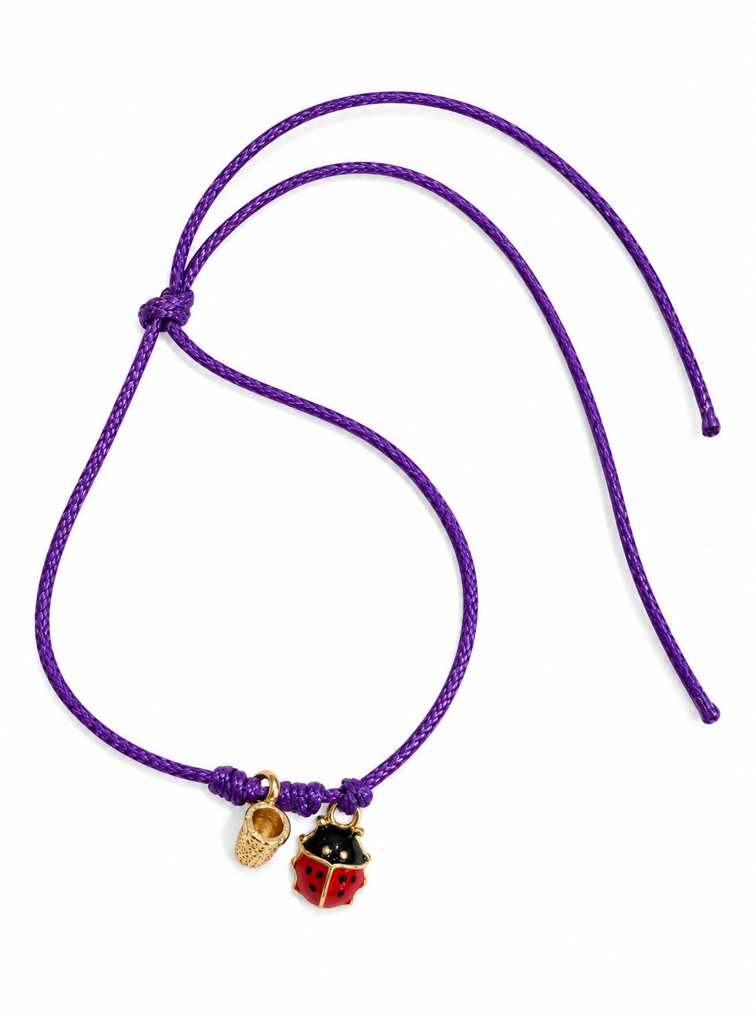 Bracciale Filo Magico Coccinella Portafortuna – Braccialetto con Charm, Idea Regalo Disponibile in 10 Colori | Keep Out