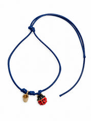 Bracciale Filo Magico Coccinella Portafortuna – Braccialetto con Charm, Idea Regalo Disponibile in 10 Colori | Keep Out