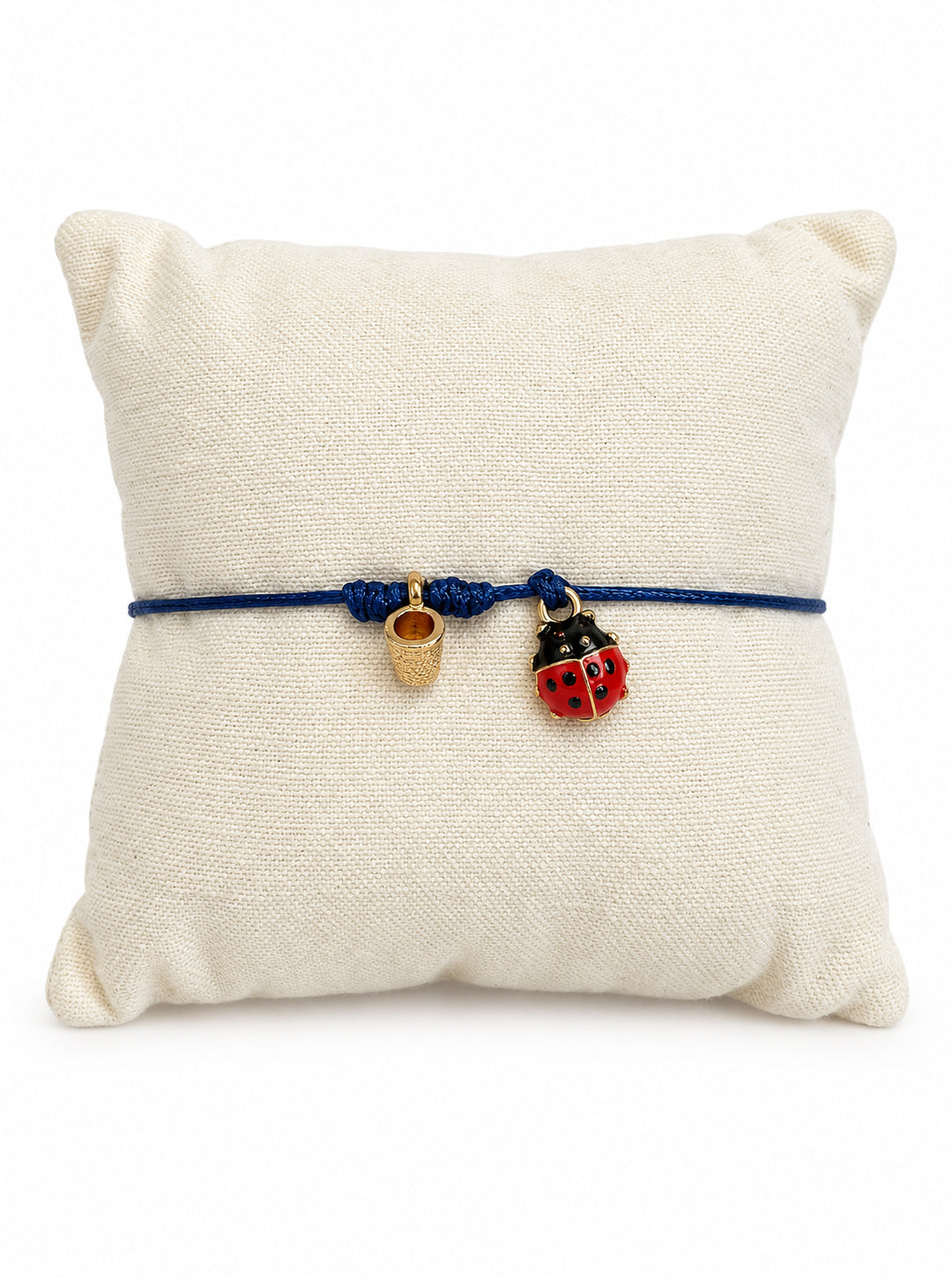 Bracciale Filo Magico Coccinella Portafortuna – Braccialetto con Charm, Idea Regalo Disponibile in 10 Colori | Keep Out