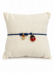 Bracciale Filo Magico Coccinella Portafortuna – Braccialetto con Charm, Idea Regalo Disponibile in 10 Colori | Keep Out
