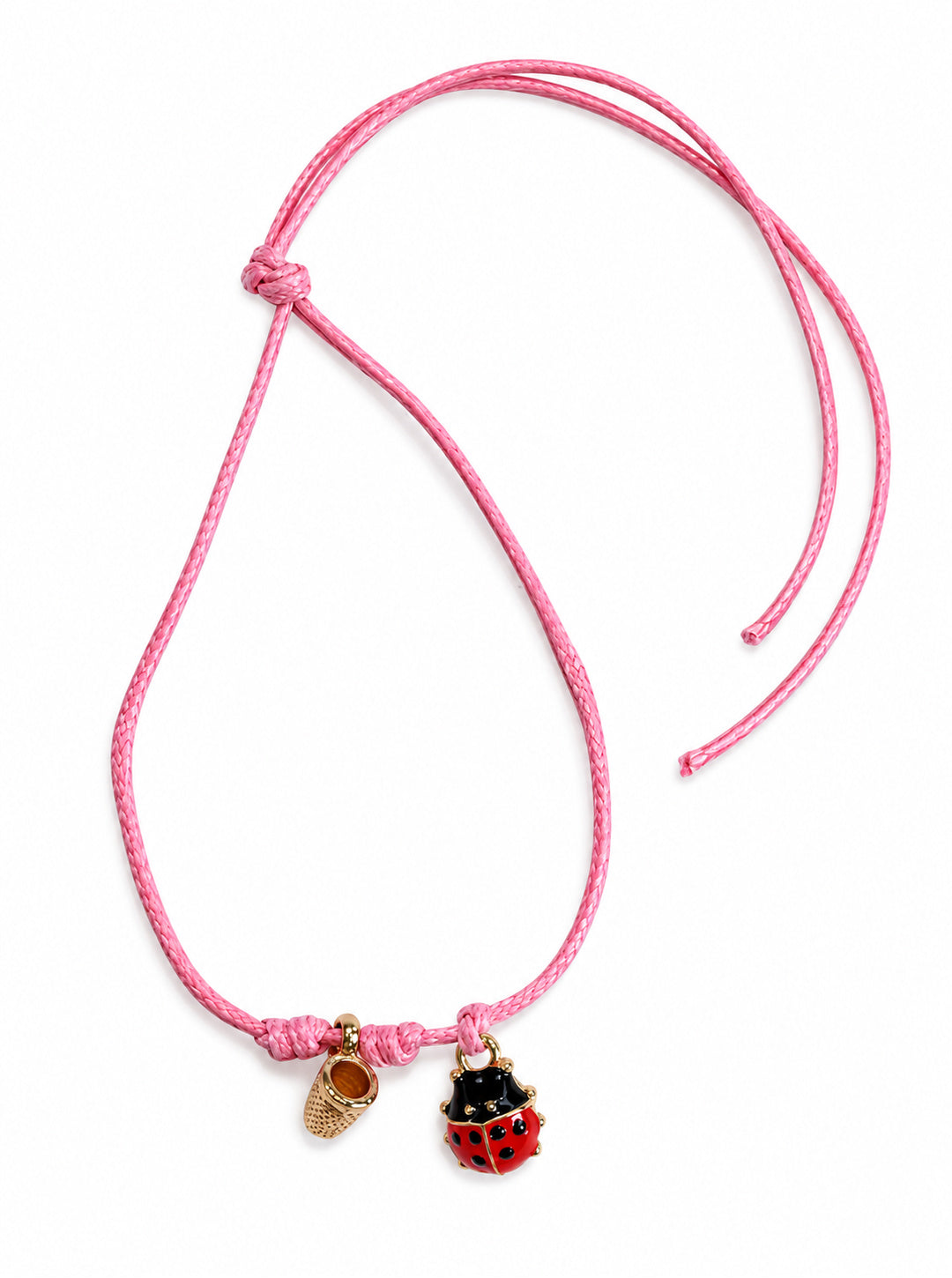 Bracciale Filo Magico Coccinella Portafortuna – Braccialetto con Charm, Idea Regalo Disponibile in 10 Colori | Keep Out