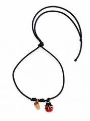Bracciale Filo Magico Coccinella Portafortuna – Braccialetto con Charm, Idea Regalo Disponibile in 10 Colori | Keep Out