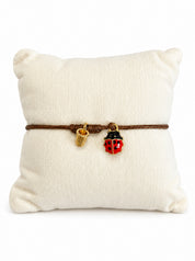 Bracciale Filo Magico Coccinella Portafortuna – Braccialetto con Charm, Idea Regalo Disponibile in 10 Colori | Keep Out