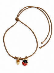 Bracciale Filo Magico Coccinella Portafortuna – Braccialetto con Charm, Idea Regalo Disponibile in 10 Colori | Keep Out