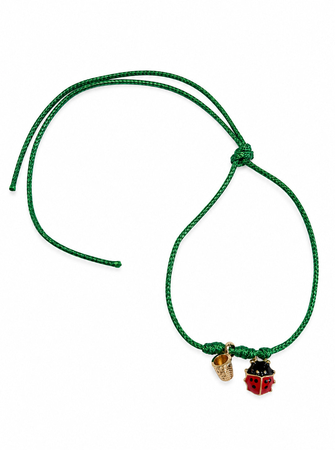 Bracciale Filo Magico Coccinella Portafortuna – Braccialetto con Charm, Idea Regalo Disponibile in 10 Colori | Keep Out