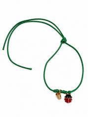 Bracciale Filo Magico Coccinella Portafortuna – Braccialetto con Charm, Idea Regalo Disponibile in 10 Colori | Keep Out