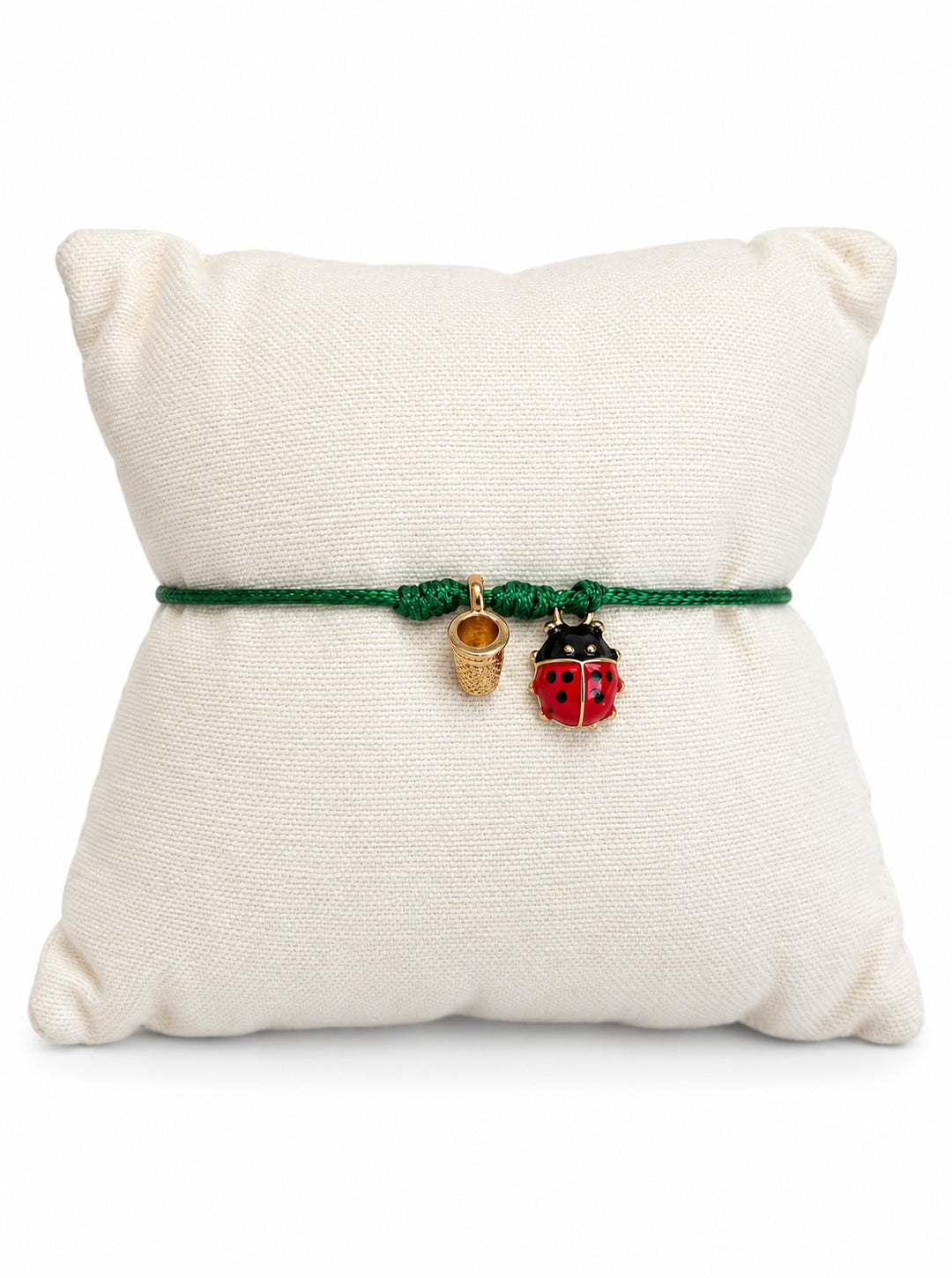 Bracciale Filo Magico Coccinella Portafortuna – Braccialetto con Charm, Idea Regalo Disponibile in 10 Colori | Keep Out