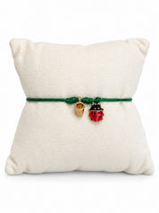 Bracciale Filo Magico Coccinella Portafortuna – Braccialetto con Charm, Idea Regalo Disponibile in 10 Colori | Keep Out