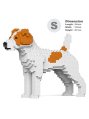Jack Russell Terrier 01S-M01 Building Block Model – Realistic Dog Construction Set | Jekca