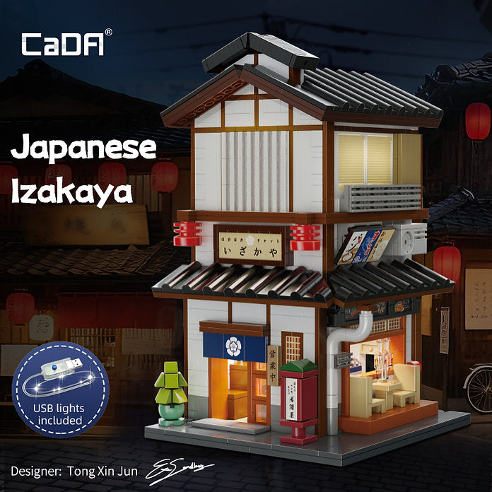 Japanese Street Scene - Yakitori Izakaya – Set costruzioni giapponese 1195pz.| CaDA