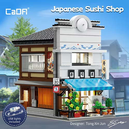 Japanese Sushiya Shop 1685pz.  – Set costruzioni sushi bar | CaDA