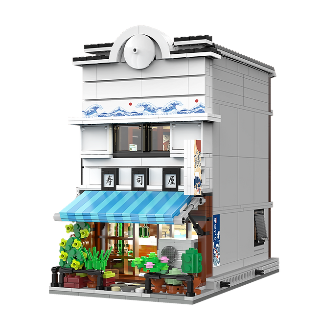 Japanese Sushiya Shop 1685pz.  – Set costruzioni sushi bar | CaDA