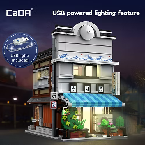 Japanese Sushiya Shop 1685pz.  – Set costruzioni sushi bar | CaDA