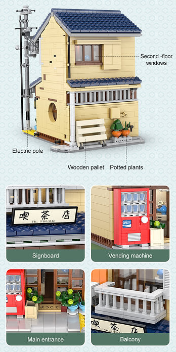 Japanese Tea Shop – Set costruzioni negozio tè 1200pz. | CaDA