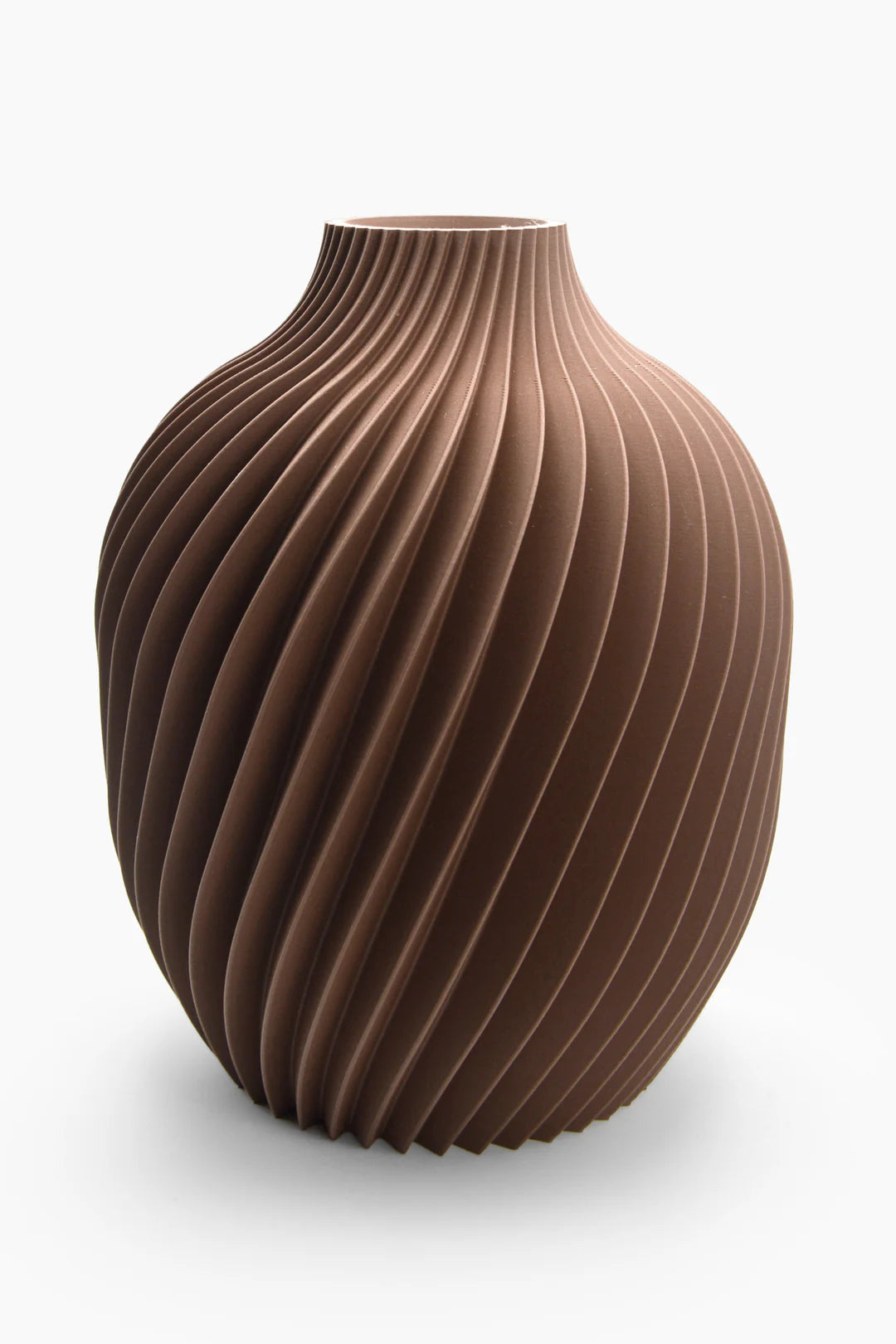KIVAN Cioccolato M – Vaso portafiori a spirale | Yliaca