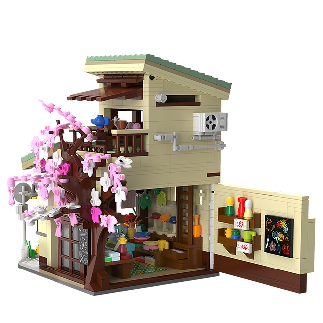 Kitty Grocery Store – Set costruzioni negozio giapponese 921pz.| CaDA