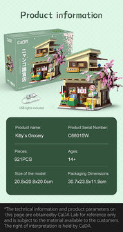 Kitty Grocery Store – Set costruzioni negozio giapponese 921pz.| CaDA