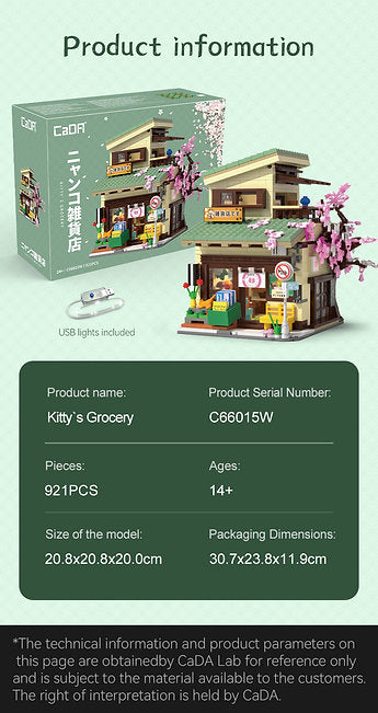 Kitty Grocery Store – Set costruzioni negozio giapponese 921pz.| CaDA