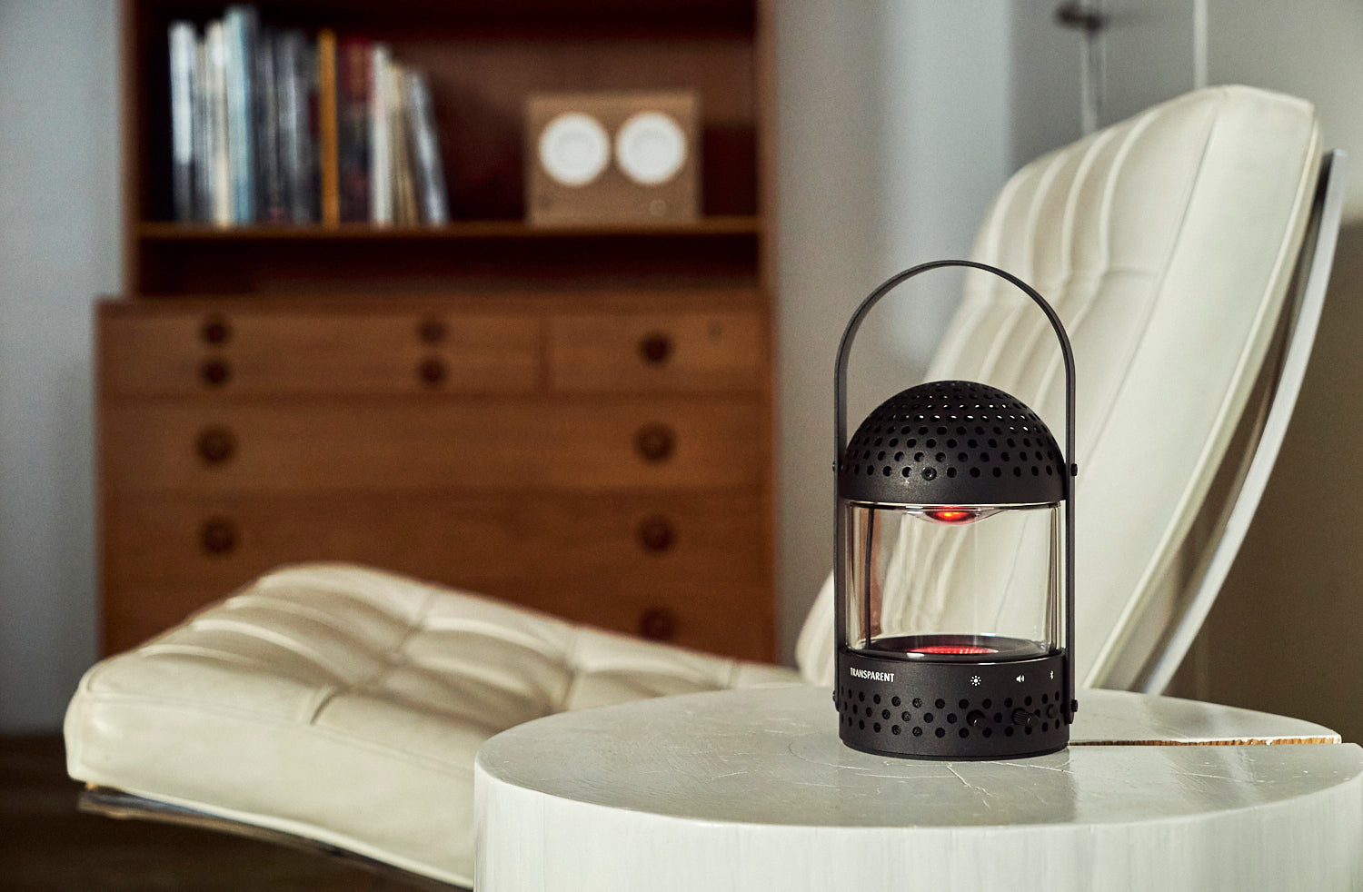 Light Speaker Black – Speaker Portatile Bluetooth con Luce LED e Design Trasparente