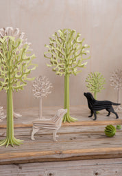 Lovi Labrador "Natural Wood" 15 cm – Decorazione in legno 3D per casa e regalo | Lovi