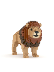 Lion 03S Building Block Model – Realistic Construction Set | Jekca