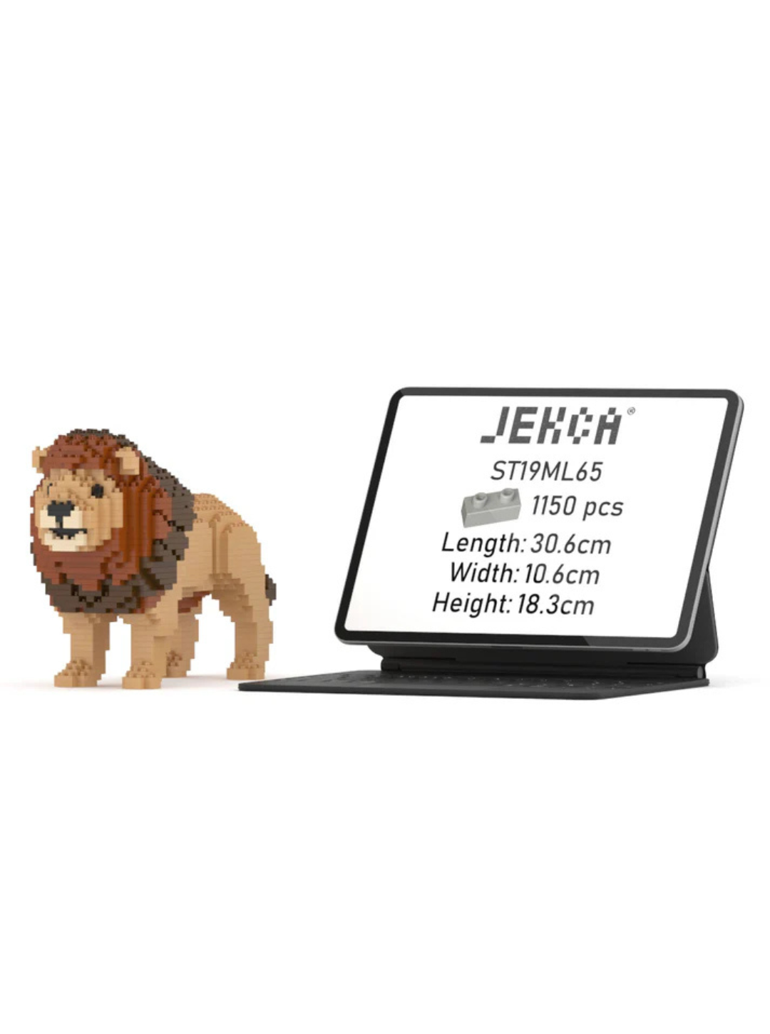 Lion 03S Building Block Model – Realistic Construction Set | Jekca
