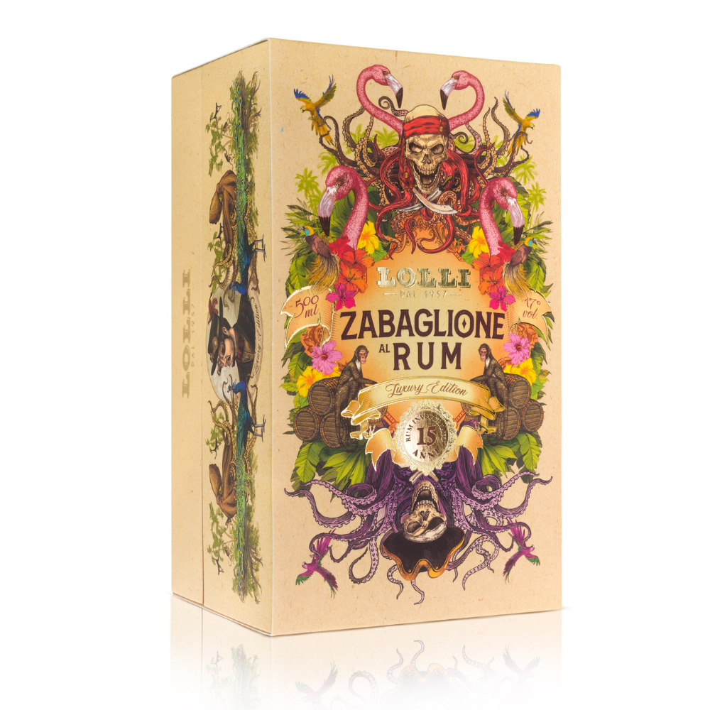 Liquore Zabaglione al Rum Luxury Edition 500ml – Liquore Cremoso Gourmet | Lolli