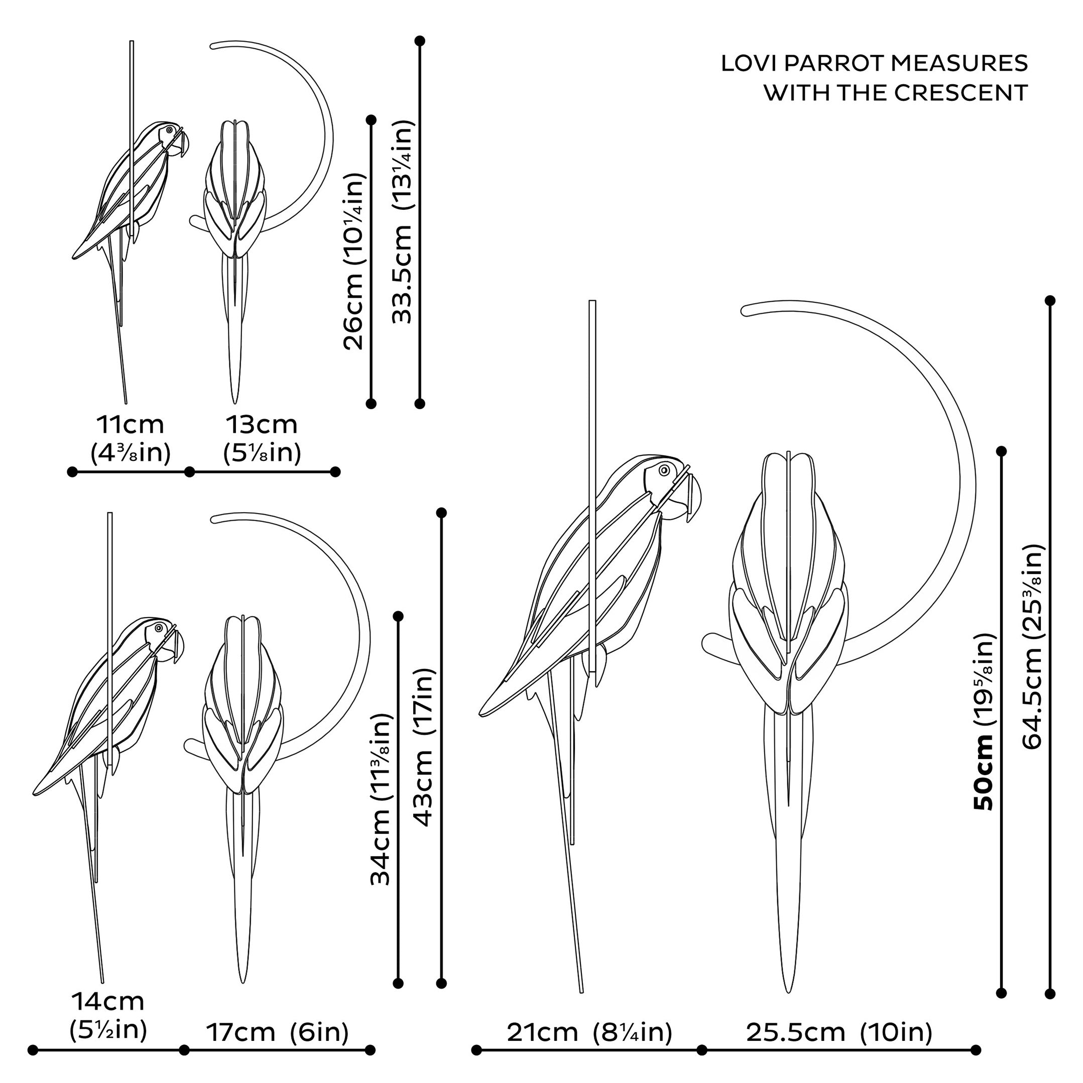 Pappagallo Great Green Macaw 26 cm – Decorazione Tropicale in Legno | Lovi