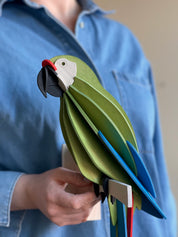 Pappagallo Great Green Macaw  50cm – Decorazione Tropicale in Legno | Lovi
