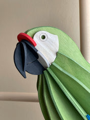 Pappagallo Great Green Macaw  50cm – Decorazione Tropicale in Legno | Lovi