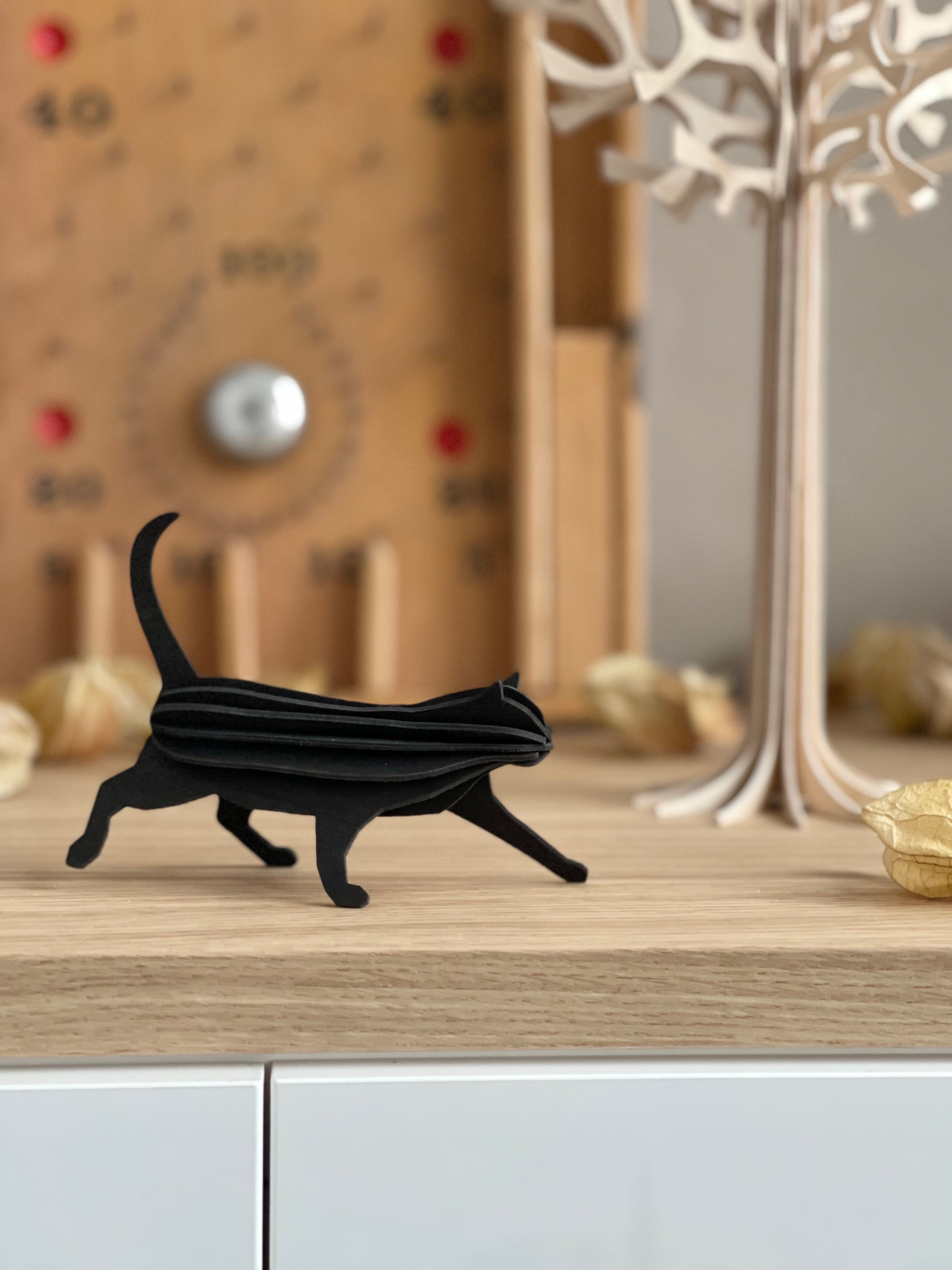 Lovi Cat – Gatto Decorativo in Legno Black | Lovi