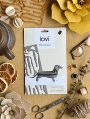Lovi Dachshund – Bassotto Decorativo in Legno Grey | Lovi