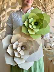 Lovi Decor Flower – Fiore Decorativo in Legno Pale Green | Lovi