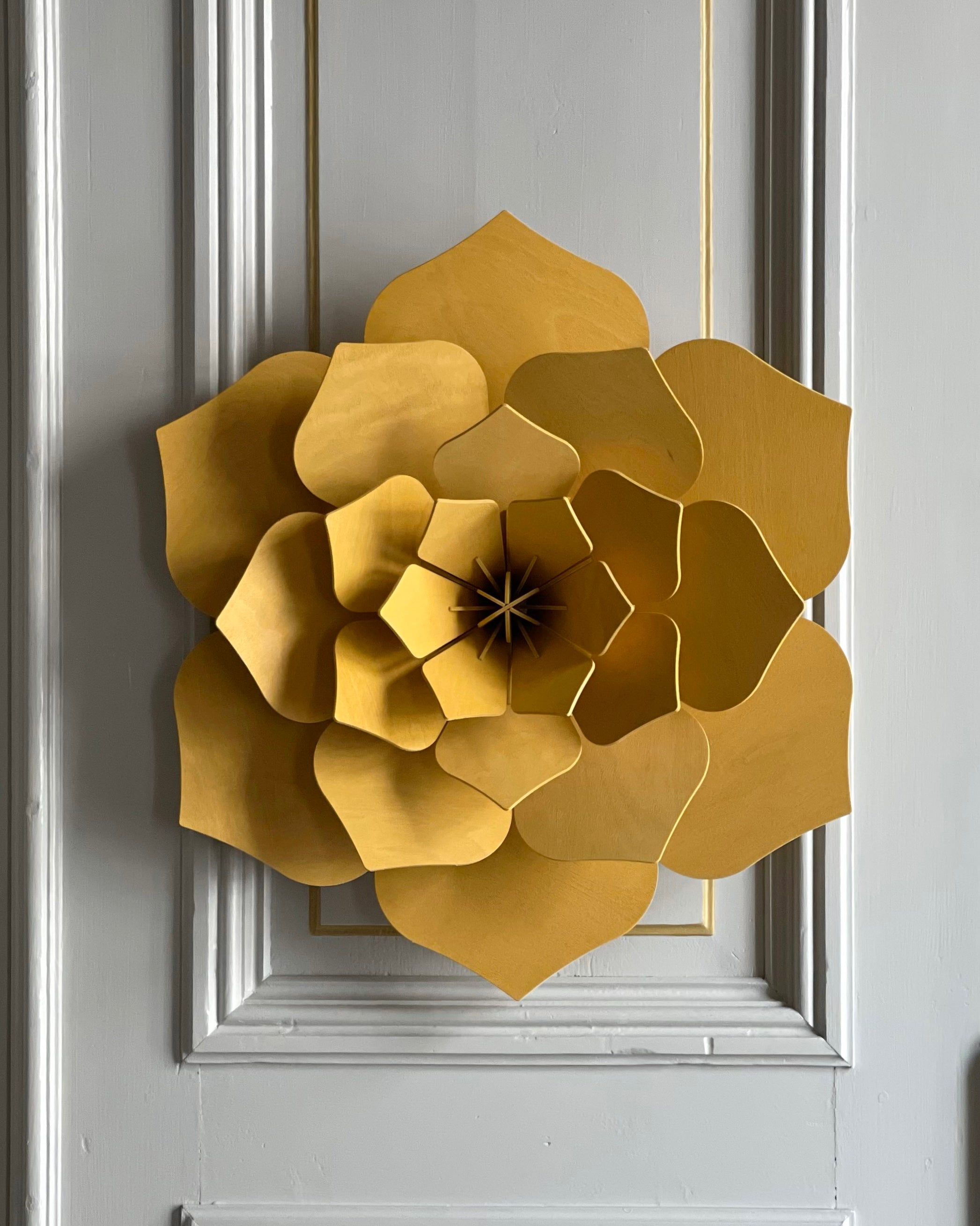 Lovi Decor Flower – Fiore Decorativo in Legno Honey Yellow | Lovi