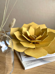 Lovi Decor Flower – Fiore Decorativo in Legno Honey Yellow | Lovi