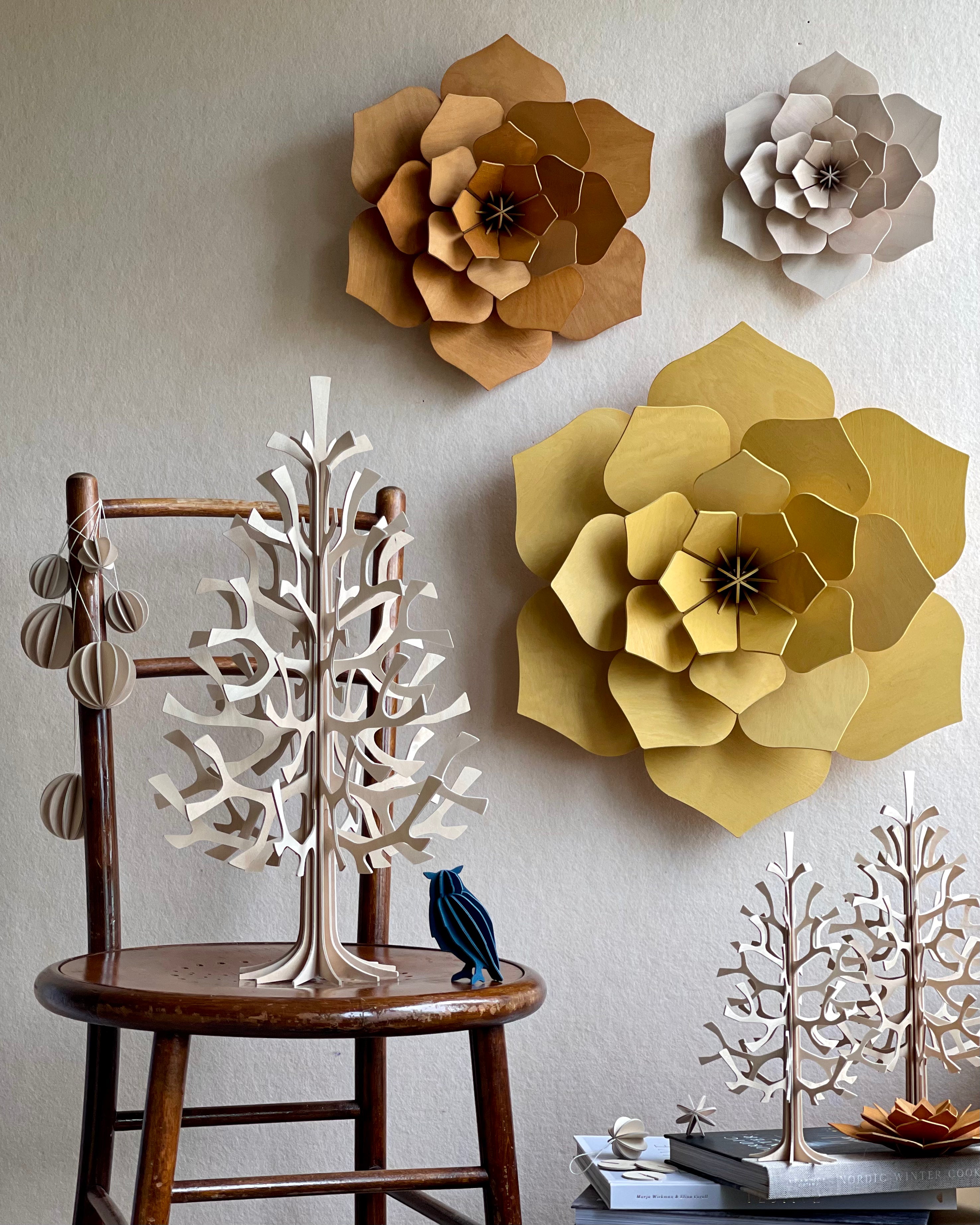 Lovi Decor Flower – Fiore Decorativo in Legno Honey Yellow | Lovi