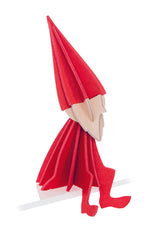Elf "Bright Red" 16cm – Decorazione in legno 3D per casa e Natale | Lovi