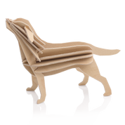 Lovi Labrador "Natural Wood" 15 cm – Decorazione in legno 3D per casa e regalo | Lovi