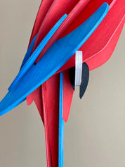 Pappagallo Scarlet Macaw Bright Red 50 cm – Decorazione Tropicale in Legno | Lovi