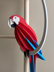 Pappagallo Scarlet Macaw Bright Red 50 cm – Decorazione Tropicale in Legno | Lovi