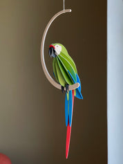 Pappagallo Great Green Macaw 26 cm – Decorazione Tropicale in Legno | Lovi