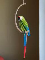 Pappagallo Great Green Macaw 26 cm – Decorazione Tropicale in Legno | Lovi